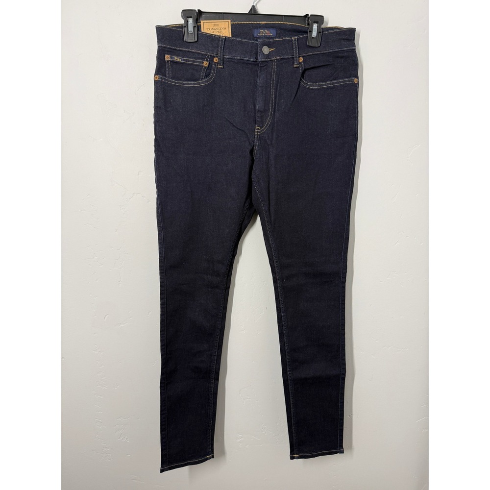 Polo Ralph Lauren Tompkins Super Skinny Jeans Indigo‎ Super Stretch 31 NEW